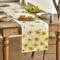Yellow Flowers Daisy Bees Summer Table Runner, Seasonal Easter Fall Holiday Kitchen Dining Table Decoration for Home Party Indoor